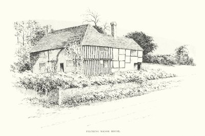 Filching Manor House (litografi) af Duncan Moul