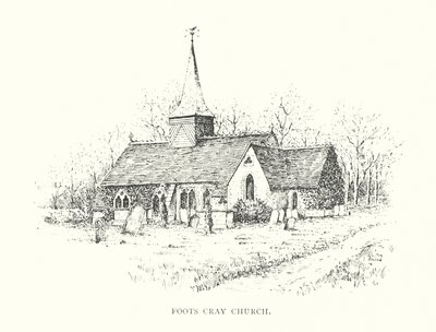 Foots Cray Kirke (litografi) af Duncan Moul