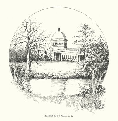 Haileybury College (litografi) af Duncan Moul