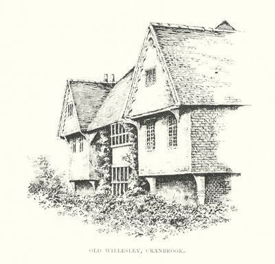 Old Willesley, Cranbrook (litografi) af Duncan Moul