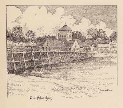Sussex: Old Shoreham (litografi) af Duncan Moul