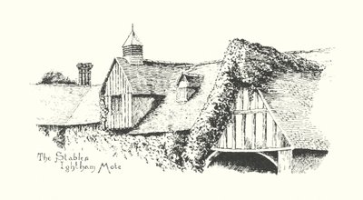 The Stables, Ightham Mote (litografi) af Duncan Moul