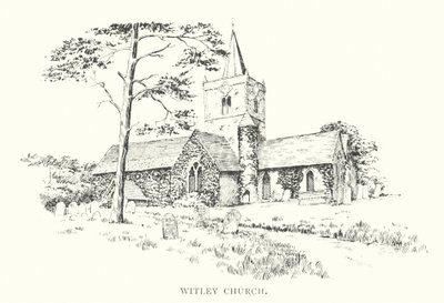 Witley Kirke (litografi) af Duncan Moul