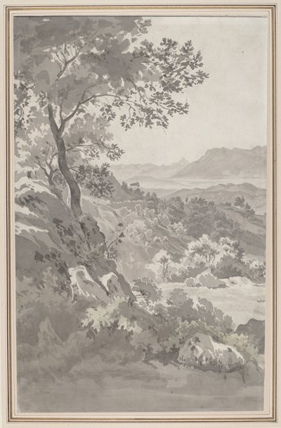 Dal i den italienske Campagna af Dutch 19th Century