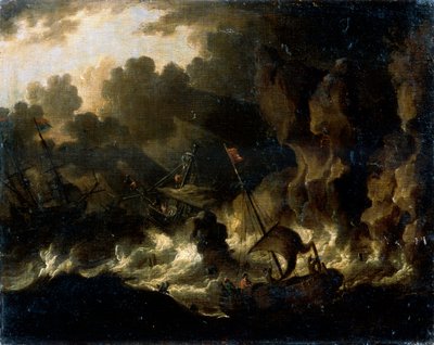 Stormfuldt hav, 1600-tallet af Dutch Master