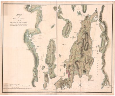 En plan for Rhode Island af Holland af Dutch School
