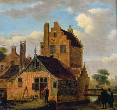 Murstenshuse af Dutch School