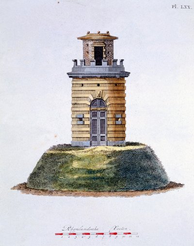 Design fra Magazine of Garden Gems af G. van Laar, udgivet 1802 af Dutch School
