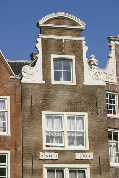 hollandsk gavlhus af Dutch School