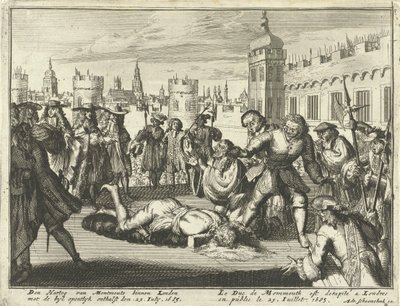 Henrettelse af hertugen af Monmouth, 15. juli 1685 radering. af Dutch School