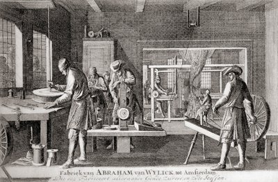 Abraham van Wylicks fabrik, Amsterdams silkeindustri, fra 