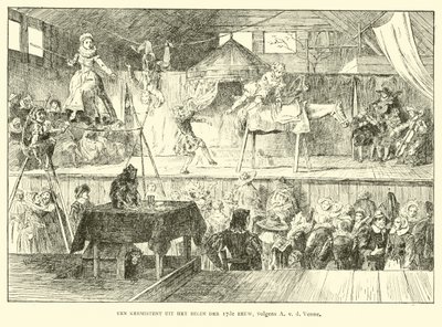 Fairground tent, Netherlands, early 17th Century  af Dutch School
