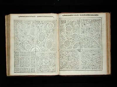 Parterres i fransk stil, fra "The Dutch Gardener" af Johann van der Groen, udgivet 1699 (stik) (se også 171922 af Dutch School