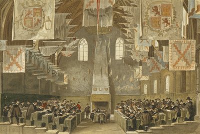 Great Hall of the Binnenhof, The Hague, Netherlands  af Dutch School