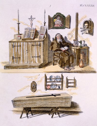 Illustration fra Magazine of Garden Gems af G. van Laar, udgivet 1802 af Dutch School