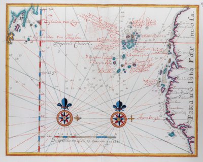 Kort over Formosa (Taiwan) af Dutch School