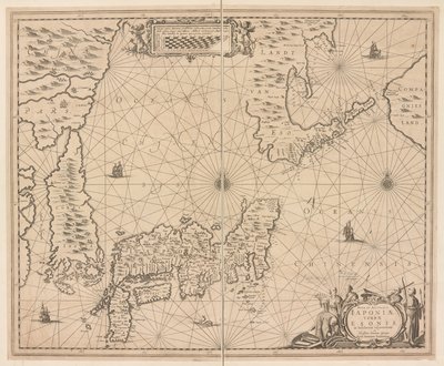 Kort over Japan, en ny og nøjagtig beskrivelse af Japan, landet Eson og de tilstødende øer fra den sneklædte opdagelse af Dutch School