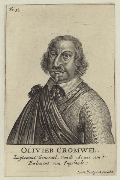 Oliver Cromwell af Dutch School