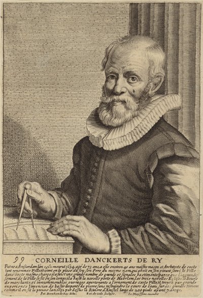 Portræt af Cornelis Danckerts de Ry af Dutch School