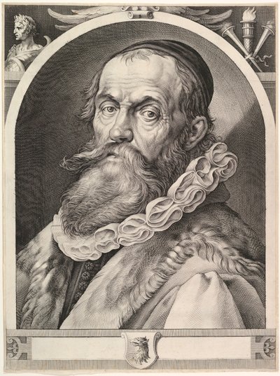 Portræt af Hendrick Goltzius, pub. 1617. af Dutch School