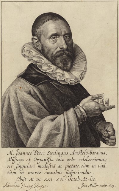 Portræt af Jan Pieterszoon Sweelinck af Dutch School