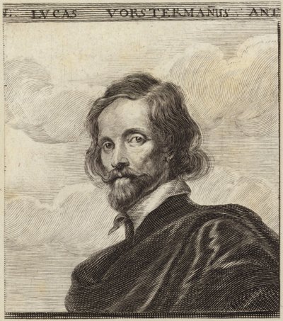 Portræt af Lucas Vorsterman af Dutch School