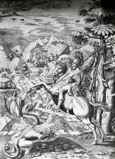 Sankt Georg og dragen, 1500-tallet af Dutch School