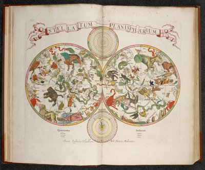 Stellatum Planisphaerium, En planisfære med stjernetegn af Dutch School