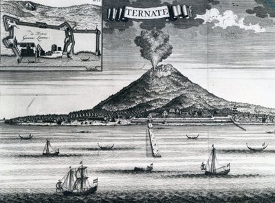 Ternate Island, omkring 1748 af Dutch School