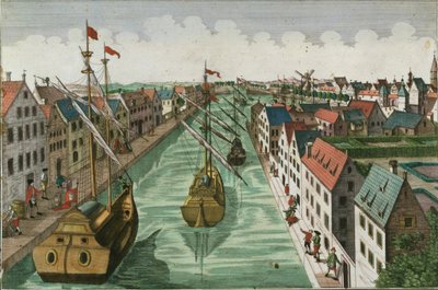 Udsigt over Kettle Gate i Delft af Dutch School