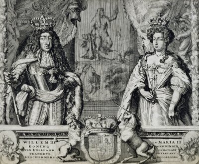 William III (1650-1702) og Mary II (1662-94), ca. 1688-94 af Dutch School