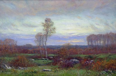 Efterårsaften (olie på lærred) af Dwight William Tryon