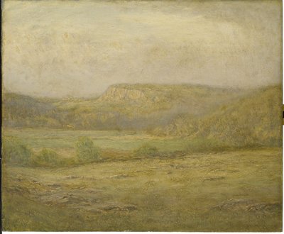 New England Hills, 1901 (olie på træpanel) af Dwight William Tryon
