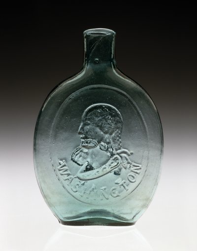 Figurkolbe, ca. 1847 (blyfrit glas) af Dyottville Glass Works
