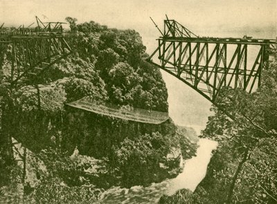 Opbygning af Zambesi Railway Bridge, c1930. af ENA