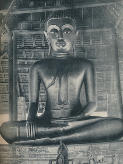Glory of the Central Shrine i Wat Suthat, Bangkok, c1935 af ENA
