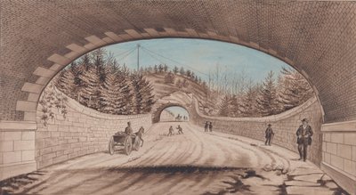 Central Park, Transverse Road nr. 2, 1870. af EP