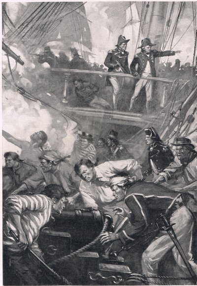 How They Fighted in the Days of Old, illustration fra 
