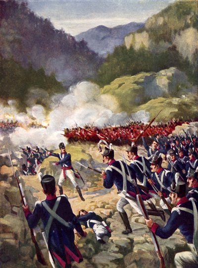 Slaget ved Busaco, 1810 af E. A. Dyer