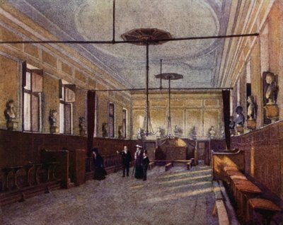 Eton: Upper School godkendt til "Chambers" (farve litho) af E. D. Brinton