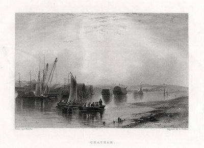 Chatham, Kent, 1860 af E. Finden