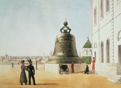 Tsarklokken i Kreml i Moskva, 1838. af E. Gilbertson