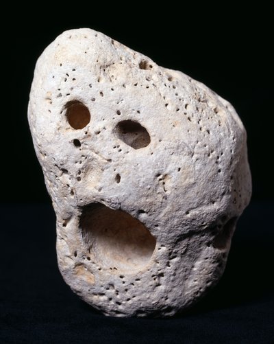 Munch Pebble (Jurassic kalksten) af E. Mari Lapis