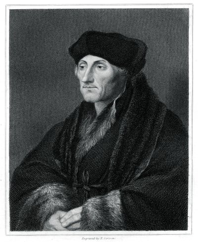 Desiderius Erasmus, renæssancehumanist, 1833 af E. Scriven
