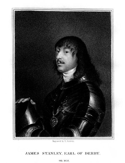 James Stanley, 7. jarl af Derby, royalistisk tilhænger, 1824. af E. Scriven