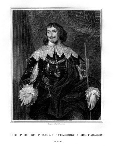 Philip Herbert, 4. jarl af Pembroke, hofmand og politiker, 1828. af E. Scriven