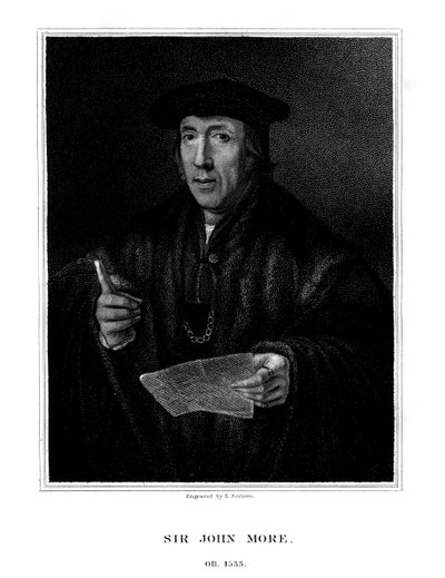 Sir John More, engelsk advokat, 1826. af E. Scriven