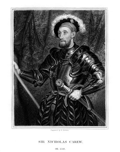 Sir Nicholas Carew, 1823. af E. Scriven