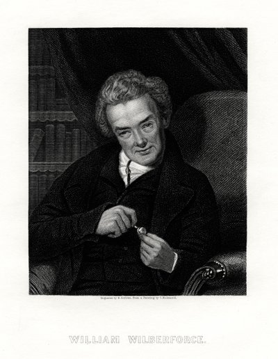 William Wilberforce, engelsk anti-slaveri-forkæmper, 1800-tallet. af E. Scriven