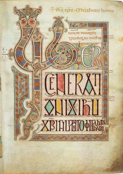 Lindisfarne-evangelierne, 715-721. af Eadfrith,